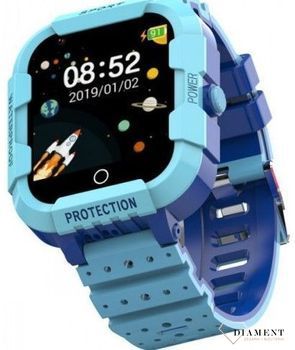 Zegarek smartwatch Rubicon RNCE75 niebieski ✓ Bluetooth ✓ licznik kroków ✓ pozycjonowanie zegarka ✓ przycisk SOS✓ Autoryzowany sklep ✓ zegarek sportowy🏃‍♀️.jpg
